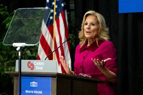 First Lady Jill Biden visits Cedars-Sinai to see research on women’s health